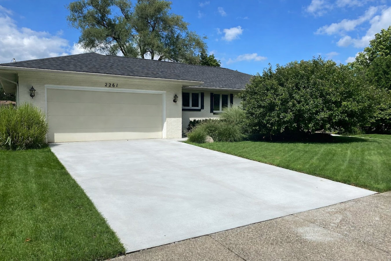 Concrete driveway building in West Lafayette, IN