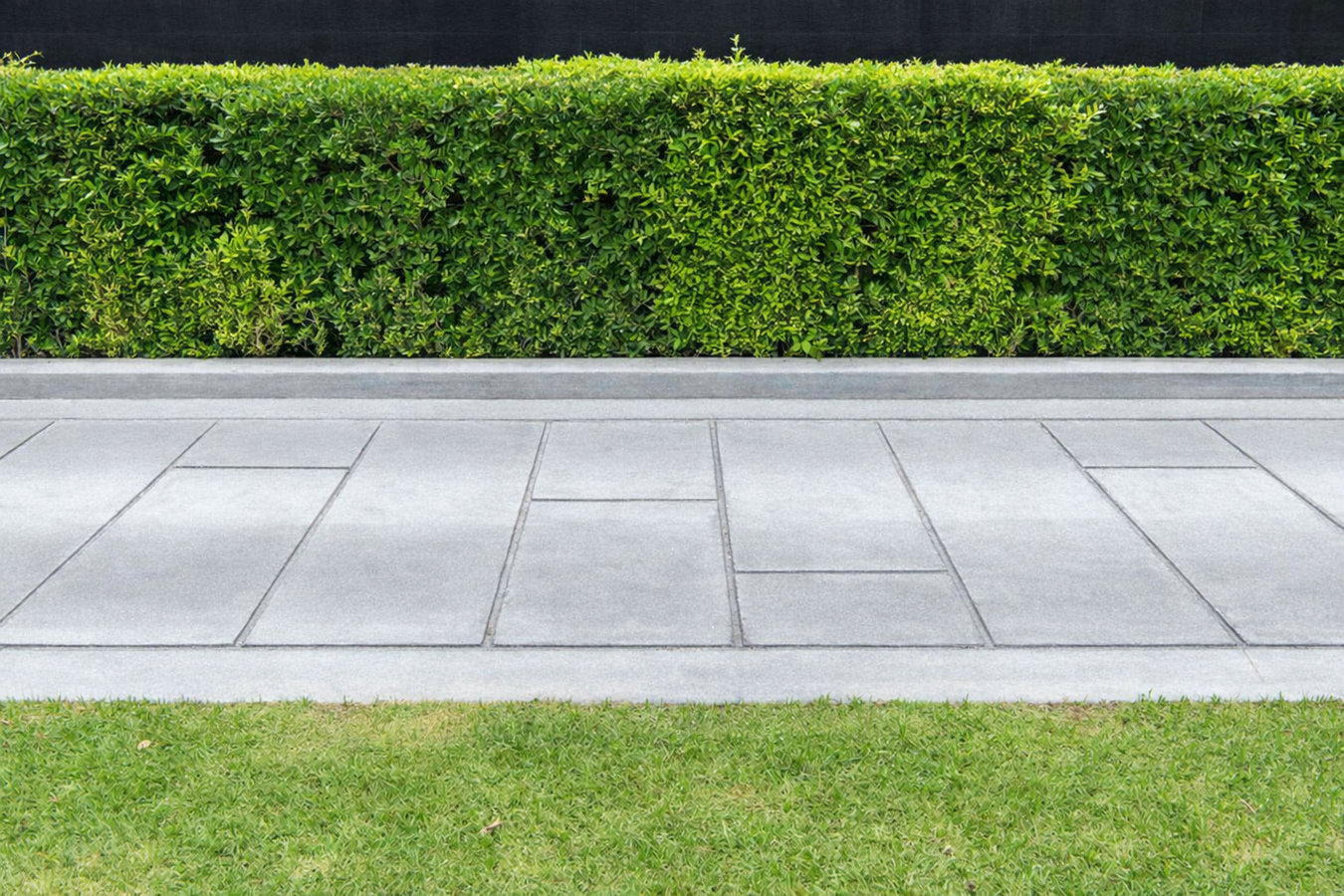 Concrete sidewalk building